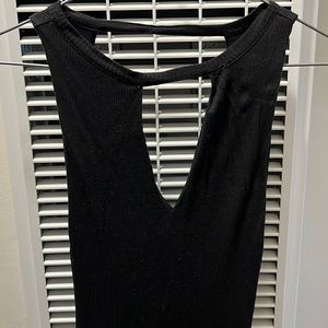 Black long maxi dress